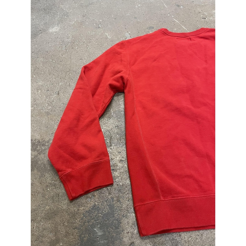 Polo Ralph Lauren Sweatshirt Mens Large Red Crewneck Pullover Blue Pony Made USA - Picture 10 of 16